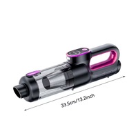 Aspirateur à main sans fil, forte aspiration de 18000 Pa, lumière LED, filtre rechargeable et lavable pour le nettoyage de la maison, des animaux domestiques et des voitures
