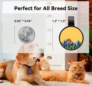 Custom Engraved Stronger Silicone Pet Tag <strong>Personalized</strong> Indian Pattern Scarf Decoration for Dogs Pet Collars Leashes <strong>Harnesses</strong> - Product Image 5