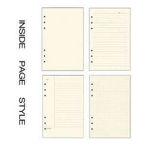 Wholesale Leather Hardcover Thread Sewing Custom Gift Box Loose-Leaf Planner <b>Journal</b> A5/A6 Size 80 Sheets Notebook - Product Image 4