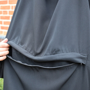 <span class=keywords><strong>Jilbab</strong></span> de maternité <span class=keywords><strong>2</strong></span> pièces noir modeste à vêtements musulmans islamiques personnalisés avec fermeture éclair d'allaitement - Product Image 6