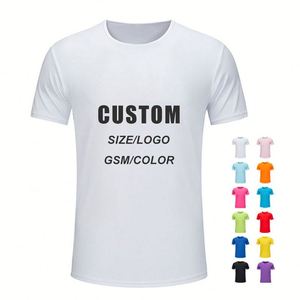 Camiseta Blanca Lisa Promocional para Elecciones, Camisetas Unisex Baratas al por Mayor, Camiseta con Impresión Personalizada, 100% Poliéster - Product Image 1