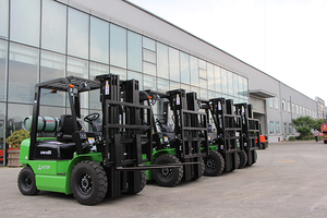 Carretilla elevadora de propano al mejor precio, motor de Gas LPG de 3-5 toneladas, EPA Eur5 Triplex, palanca de cambios lateral, neumático sólido - Product Image 4