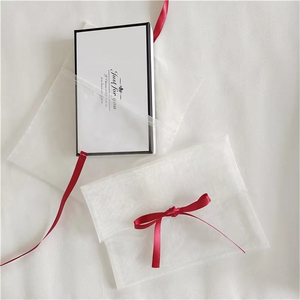 Wholesale Logo Custom Color Organza Bag <b>Envelope</b> Jewelry Organza Bag Sheer Organza Bags for Wedding Party Favor Christmas - Product Image 3