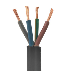 Câble souple gainé de caoutchouc de taille moyenne, sans oxygène/cuivre pur, 2 à <span class=keywords><strong>5</strong></span> conducteurs, tension nominale 300V 500V, alimentation portable pour - Product Image 4