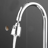 Aérateur de lavabo universel moderne à deux vitesses anti-éclaboussures Bec de robinet rotatif à grand angle pour salle de bain