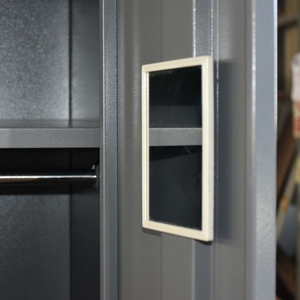 Porta singola Lucchetto Grigio Scuro In Acciaio <span class=keywords><strong>Armadio</strong></span> <span class=keywords><strong>Con</strong></span> <span class=keywords><strong>Specchio</strong></span> - Product Image 6