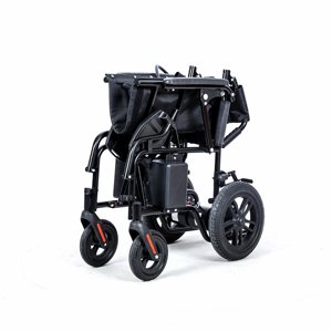 Vente flash : fauteuil roulant électrique pliable et léger |   Certifié UE, structure en fer, capacité de charge 140 kg, batterie incluse - Product Image 4