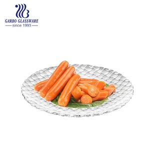 Bonne qualité 11 pouces plaine plat à dîner en <span class=keywords><strong>verre</strong></span> plaque - Product Image 5