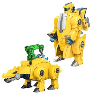 Vente chaude Assemblage et Transformation Jouet Robot <span class=keywords><strong>Dinosaure</strong></span> Transformation Jouet Robot Jouet Éducatif avec Musique et Lumières - Product Image 1