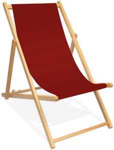 Hot Tumbona Sling clásico plegable de madera imagen completa impresa silla de madera de playa