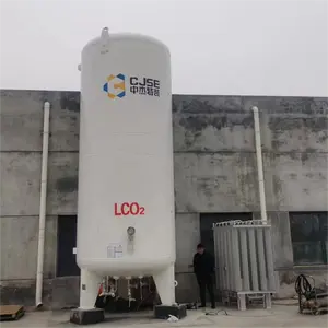 Tanque criogénico horizontal de almacenamiento de gas de acero inoxidable, 20000L, CO2, oxígeno, nitrógeno y argón a la venta