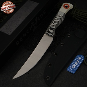 Cuchillo de Supervivencia Benchmade15500 con Hoja Fija Tipo Spear Point, Acero Inoxidable D2, Mango G10, OEM, para Caza y Actividades al Aire Libre, Grosor de 0.4mm - Product Image 1