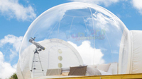 Dôme de fête en PVC de 5 m de diamètre pour l'extérieur, salle de restaurant, hôtel, igloo transparent gonflable, tente à bulles transparente pour le camping