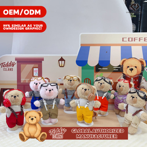 Osos de Peluche Personalizados, <span class=keywords><strong>Peque</strong></span>ños y Grandes, con Tela de Algodón, Logotipo Personalizado, Diseño de Dibujos Animados, Accesorios Unisex, Venta al Por Mayor - Product Image 5