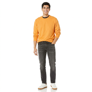Sudadera Bordada de Manga Larga para Hombre, Estilo Único 2026, Alta Calidad, Básica para Otoño, en Oferta - Product Image 1