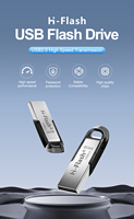 Flashdisk Logam Custom 2.0 3.0 USB Stick 16G 32GB Cle Usb Flash Disk 64 GB Pen Drive Mini USB Flash Drive