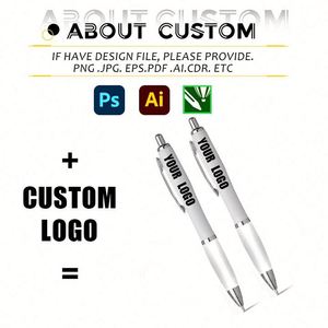 Wholesale Black Ink With Business Advertising Gift Custom Logo Plastic Ballpoint <b>Pen</b> - Product Image 2