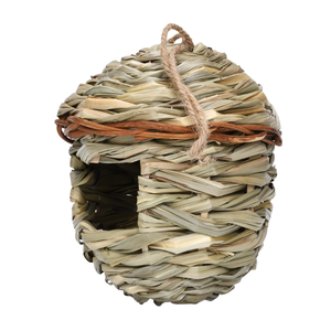 USMILEPET Tissé à la main solide motif paille nid d'oiseau pour perroquet éclosion et élevage jardin approvisionnement colibri oiseau pelouse maison - Product Image 2