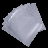 Sac à fermeture éclair transparent mat personnalisé sac d'emballage givré en plastique zip-lock pour vêtement