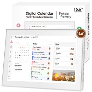15.6 Inch Smart WiFi Interactive Display Touchscreen <b>Wall</b>-Mounted <b>Digital</b> Calendar And Family Schedule Planner Organiser - Product Image 1