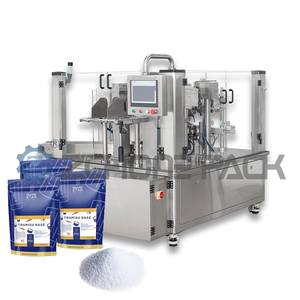 Máquina de envasado de polvo de café de alta velocidad y multistación para bolsas preformadas con cierre vertical tipo Doypack - Product Image 3