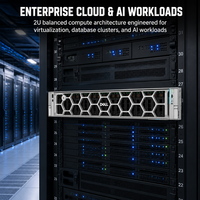 Serveur en rack haute performance, puissance de calcul parallèle élevée pour les projets de traitement de données, PowerEdge R7725