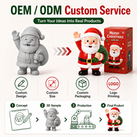 Figura de Papá Noel Navideña Personalizada, Lindos Juguetes de Caja Sorpresa, Mini Figura de Vinilo PVC, Regalo Promocional Navideño Personalizable