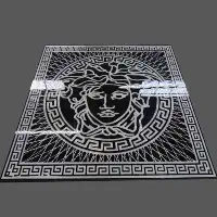 48"x48" Glazed Polished Puzzle Flooring Tile Medallion Ceramic Carpet Tile