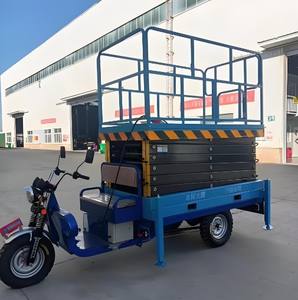 Высококачественная ножничная подъемная платформа грузоподъемностью 500 кг, высотой подъема 6-11 м для использования на заводах, складах, в аэропортах, при обслуживании и строительстве, на открытом воздухе - Product Image 3