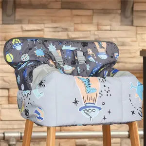Manufacturer Shopping Trolley Cover Toddler High Chair Cover Universal Fit Carton Pattern Shopping Cart Cover For Baby