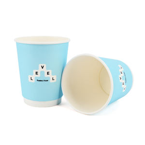 Vaso de Papel para Café de Doble Pared con Tapa, Biodegradable, Ecológico, Desechable, con Logotipo Personalizado, de 4oz, 8oz, 10oz, 12oz, 16oz y 22oz - Product Image 3