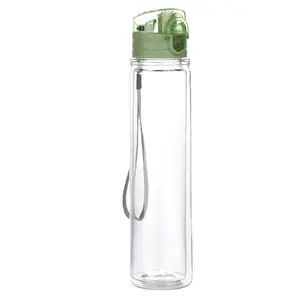 Jilen-fashion Cille 430 мл офисная тритановая пластиковая бутылка для питьевой воды с одной крышкой Спортивная бутылка для воды без Bpa
