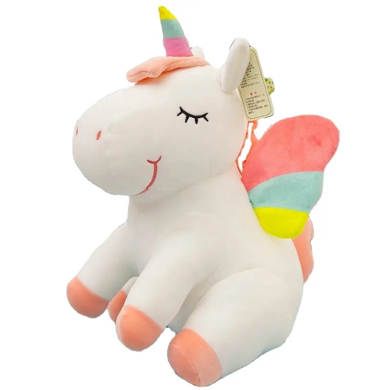 Hot sale creative Fashion Baby Kids Appease Pillow Dolls Cartoon Animal Soft Unicorn Stuffed Plush Toys for Girls Children