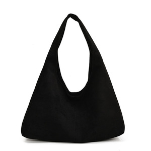 Wholesale Soft Suede <strong>Shoulder</strong> <strong>Bag</strong> Elegant PU Suede Handbag <strong>Slouchy</strong> Tote <strong>Bag</strong> OEM Vintage Chamois Leather Hobo <strong>Bags</strong> for Women - Product Image 2