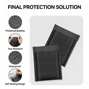 Enveloppes à bulles JIN OU résistantes aux chocs, anti-déchirure, auto-adhésives pour l'envoi sécurisé de cartes à collectionner - Product Image 2