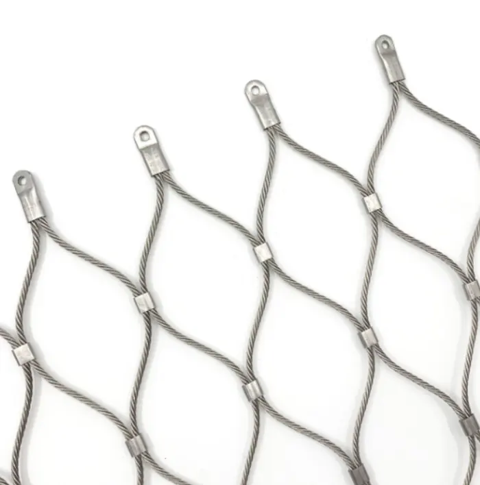 Produttore di maglia di rete metallica in acciaio inossidabile cavo a fune di rete per zoo