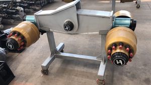 ระบบกันสะเทือน Argo Bogie สำหรับรถบรรทุกรถกึ่งพ่วงอะไหล่เหล็กมือสองสินค้าใหม่ - Product Image 3