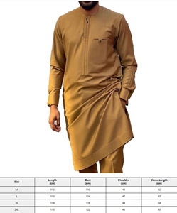 Costume <span class=keywords><strong>homme</strong></span> 2 pièces M-4XL, style kaftan, nouvelle collection automne-hiver, manches longues, style africain, vêtements traditionnels - Product Image 3