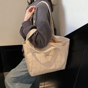 Bolso de compras de algodón para mujer, moda personalizada al por mayor con forro de PEVA - Product Image 4