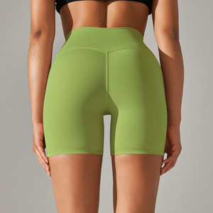 YIYI, mallas cortas ajustadas de Yoga de cintura alta para mujer, mallas deportivas de gimnasio elásticas altas para levantar glúteos, tres pantalones cortos, mallas deportivas para mujer - Product Image 5