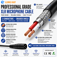Cable XLR de Alta Calidad de 3 m, 5 m, 10 m, 20 m, 100 pies, Cable de Micrófono de Audio, Conector XLR Profesional de 3 Pines Macho a Hembra, Cables XLR para Micrófono