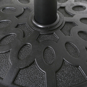 Parasol romain au design moderne, base en résine marbrée 8kg/12kg, remplissable d'eau ou de sable, en plastique, pour mobilier d'extérieur et usage sur terrasse - Product Image 5