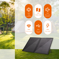 Panneau solaire portable pliable léger et haute efficacité, étanche IP65, 100W, pour camping en plein air, camping-car, générateur solaire