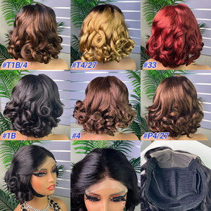 วิกผมหยิกสั้นลูกไม้ด้านหน้า5*5 - Product Image 1