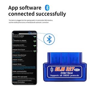 <span class=keywords><strong>Interface</strong></span> 16 broches V2.1 ELM327 OBD2 <span class=keywords><strong>Mini</strong></span> lecteur de code Outil de diagnostic BT Scanner de voiture pour Android Diagnostic-Tool OBDII OBD 2 - Product Image 5