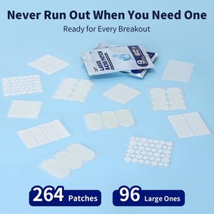 Traitement hydrocolloïde médical kystique Traitement de l'acné Zit Patches <span class=keywords><strong>Gunk</strong></span> Out Blackhead & Pore Extractor Pimple Patches pour le visage - Product Image 2