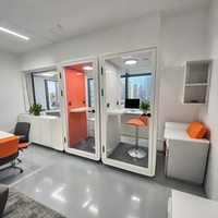 Nouvelle conception de cabine téléphonique insonorisée, studio d'enregistrement, cabine de méditation pour le bureau et la maison