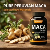 Capsules végétales naturelles OEM, compléments alimentaires à base de racine de maca, compléments nutritionnels pour hommes, vente directe d'usine