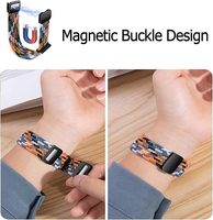 Tali Pengganti Olahraga dengan Desain Gesper Magnetik yang Dapat Disesuaikan, Tali Kepang yang Bernapas, Lembut, dan Elastis untuk Whoop 5.0 / 4.0