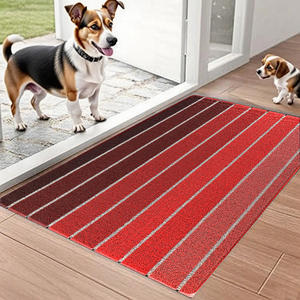 Non toxique Heavy Duty PVC tissé rayure boucle Piles gratter entrée sale intérieur extérieur tapis de sol antidérapant avant bienvenue porte tapis - Product Image 2